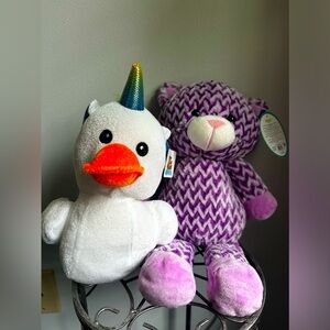 Stuffies Duck and Kitty